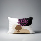 Savon Wine Glass Lumbar Indoor/Outdoor Throw Pillow