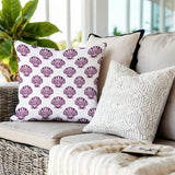 Sebastine Sea Shell Square Indoor/Outdoor Throw Pillow