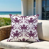 Shirley Octopus Square Indoor/Outdoor Throw Pillow