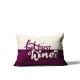 Stevenson But First Lumbar Indoor/Outdoor Throw Pillow