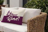 Stevenson But First Lumbar Indoor/Outdoor Throw Pillow