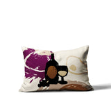 Tate Wine Bottle Lumbar Indoor/Outdoor Throw Pillow