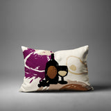 Tate Wine Bottle Lumbar Indoor/Outdoor Throw Pillow