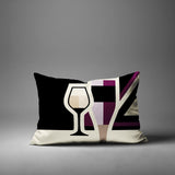 Winefield Wine Bottle Lumbar Indoor/Outdoor Throw Pillow