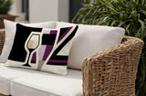 Winefield Wine Bottle Lumbar Indoor/Outdoor Throw Pillow