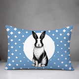 Rabbit Indoor/Outdoor Reversible Rectangular Pillow
