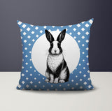 Rabbit Indoor/Outdoor Reversible Square Pillow