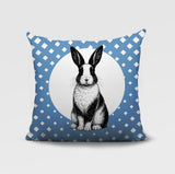 Rabbit Indoor/Outdoor Reversible Square Pillow