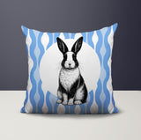 Rabbit Indoor/Outdoor Reversible Square Pillow