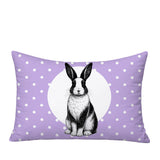 Rabbit Indoor/Outdoor Reversible Rectangular Pillow