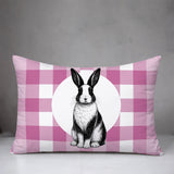 Rabbit Indoor/Outdoor Reversible Rectangular Pillow