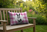 Rabbit Indoor/Outdoor Reversible Rectangular Pillow