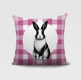 Rabbit Indoor/Outdoor Reversible Square Pillow