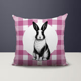 Rabbit Indoor/Outdoor Reversible Square Pillow