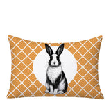 Rabbit Indoor/Outdoor Reversible Rectangular Pillow