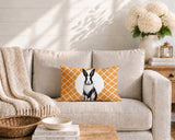 Rabbit Indoor/Outdoor Reversible Rectangular Pillow
