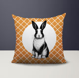 Rabbit Indoor/Outdoor Reversible Square Pillow