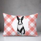 Rabbit Indoor/Outdoor Reversible Rectangular Pillow