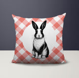 Rabbit Indoor/Outdoor Reversible Square Pillow