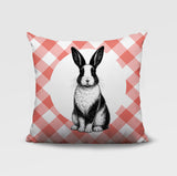 Rabbit Indoor/Outdoor Reversible Square Pillow