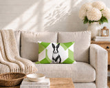 Rabbit Indoor/Outdoor Reversible Rectangular Pillow