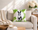 Rabbit Indoor/Outdoor Reversible Square Pillow