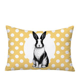 Rabbit Indoor/Outdoor Reversible Rectangular Pillow