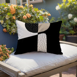 Rafi Abstract Reversible Indoor/Outdoor Rectangular Pillow