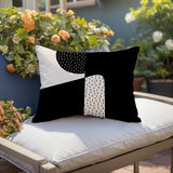 Rafi Abstract Reversible Indoor/Outdoor Rectangular Pillow