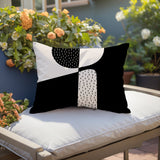 Rafi Abstract Reversible Indoor/Outdoor Rectangular Pillow