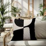 Rafi Abstract Reversible Indoor/Outdoor Square Pillow