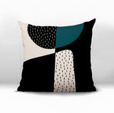 Rafi Abstract Reversible Indoor/Outdoor Square Pillow
