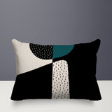 Rafi Abstract Reversible Indoor/Outdoor Rectangular Pillow
