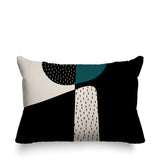 Rafi Abstract Reversible Indoor/Outdoor Rectangular Pillow