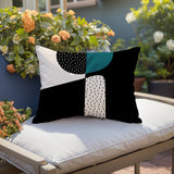 Rafi Abstract Reversible Indoor/Outdoor Rectangular Pillow