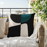 Rafi Abstract Reversible Indoor/Outdoor Square Pillow