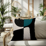 Rafi Abstract Reversible Indoor/Outdoor Square Pillow
