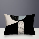 Rafi Abstract Reversible Indoor/Outdoor Rectangular Pillow