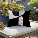 Rafi Abstract Reversible Indoor/Outdoor Rectangular Pillow