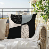 Rafi Abstract Reversible Indoor/Outdoor Square Pillow
