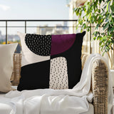 Rafi Abstract Reversible Indoor/Outdoor Square Pillow