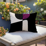 Rafi Abstract Reversible Indoor/Outdoor Rectangular Pillow