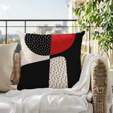 Rafi Abstract Reversible Indoor/Outdoor Square Pillow