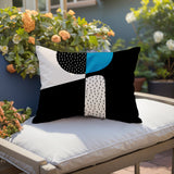 Rafi Abstract Reversible Indoor/Outdoor Rectangular Pillow