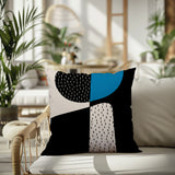Rafi Abstract Reversible Indoor/Outdoor Square Pillow