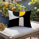 Rafi Abstract Reversible Indoor/Outdoor Rectangular Pillow