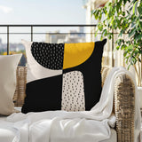 Rafi Abstract Reversible Indoor/Outdoor Square Pillow