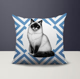 Ragdoll Cat Indoor/Outdoor Reversible Square Pillow