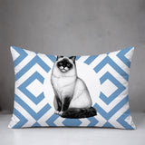Ragdoll Cat Indoor/Outdoor Reversible Rectangular Pillow