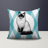 Ragdoll Cat Indoor/Outdoor Reversible Square Pillow
